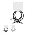 Basic Series 4-Pack Gold Buckle Bow Hair Ties (Mixed)