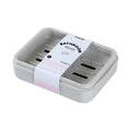Simple Style 2 Compartment Soap Holder (Gray)