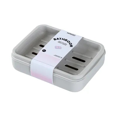 Simple Style 2 Compartment Soap Holder (Gray)