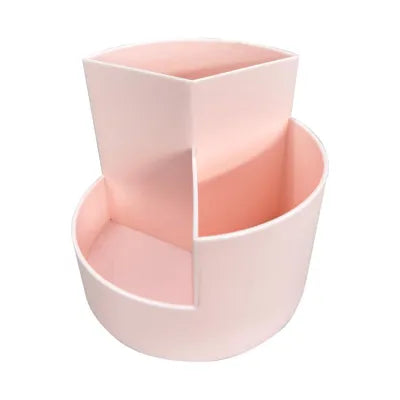 Round 3 Compartments Pen Holder (Pink)