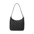 Diamond Pattern Shoulder Bag(Black)