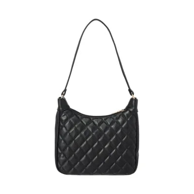 Diamond Pattern Shoulder Bag(Black)