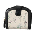 Floral Series Zip-Around Women's Wallet(Black)