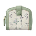 Floral Series Zip-Around Women's Wallet(Light Green)
