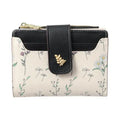 Floral Series Zip Women's Wallet(Black)