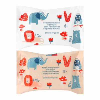 Forest Family Series Wet Wipes (20 WipesÃ—5 Packs)