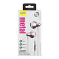 3.5mm Metal Half-in-ear Earphones  (Pink)