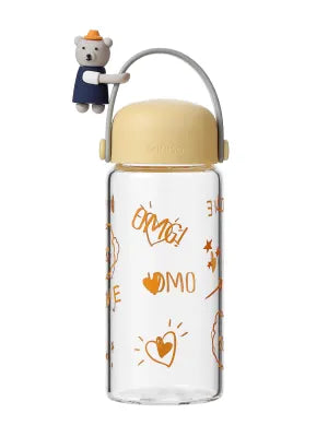 Little Bear Glass Bottle 400mL(Yellow)