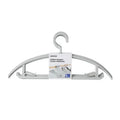 Minimalist Solid Color Plastic Clothes Hangers (5 pcs)(Gray)