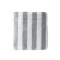 Classic Striped Coral Fleece Bath Towel(Gray)