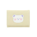 Womens Short Trifold Cute Bear Wallet(Yellow)