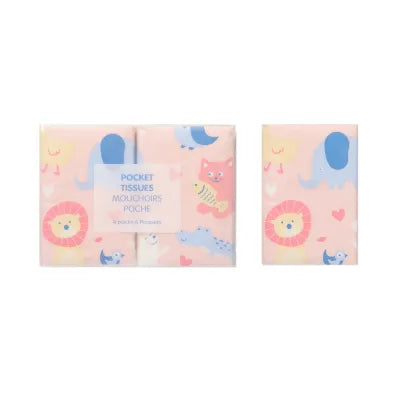 Forest Family 2.0 Skin-Friendly Pocket Tissues Packs (4 Packs)
