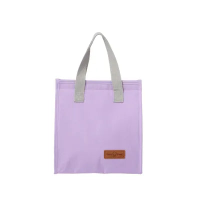 Solid Color Lunch Bag(Pale Purple)