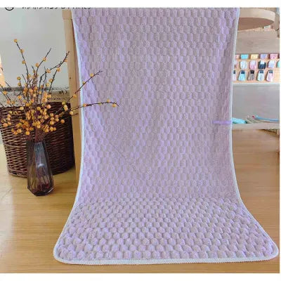 Coral Fleece Soft Bath Towel (Purple)