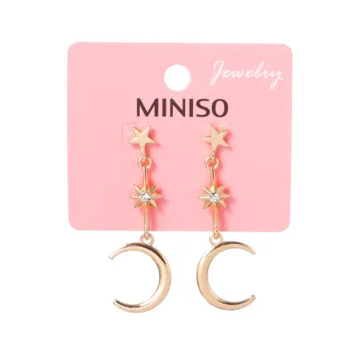 Star Moon Tassels Earrings (1 Pair)