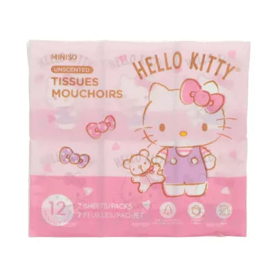 Hello Kitty Unscented Tissues (12 Packs)