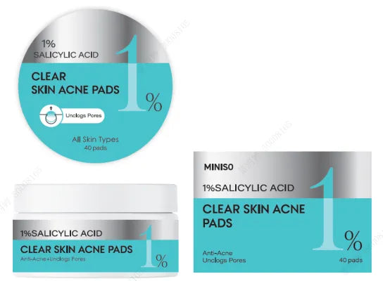 Miniso 1% Salicylic Acid Clear Skin Acne Pads