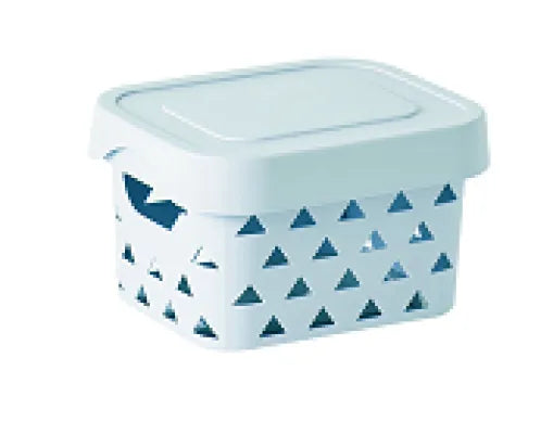 Macaron Series Storage Basket with Lid (Small)(Blue)