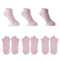 Womens Ankle Socks (6 Pairs)(Pink)