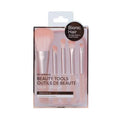 Makeup Brushes Set with Storage Bag (5 pcs, Pink)