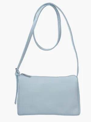 Solid Color Series Large Capacity Crossbody Bag (Light Blue)